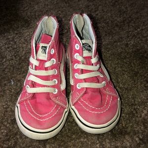 Pink high top Vans